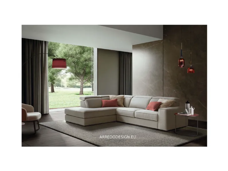 Divano Robert tessuto in poliuretano  Le comfort a prezzo Outlet
