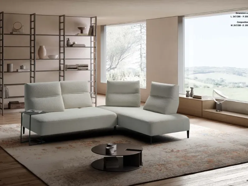 Divano da 3 posti modello Jason 288 x 221 di Exc� scontato
