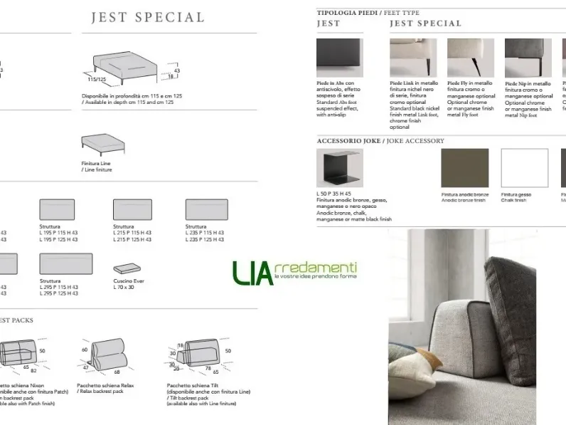 Divano Jest di Samoa in stile moderno in Offerta Outlet