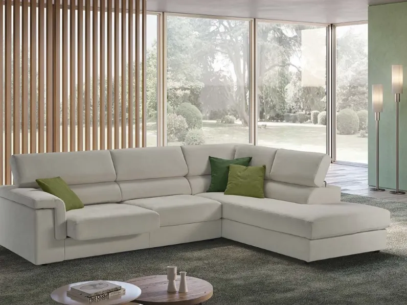 Divano Kay 295 x 224 in Tessuto sfoderabile  di Exc� scontato 22%