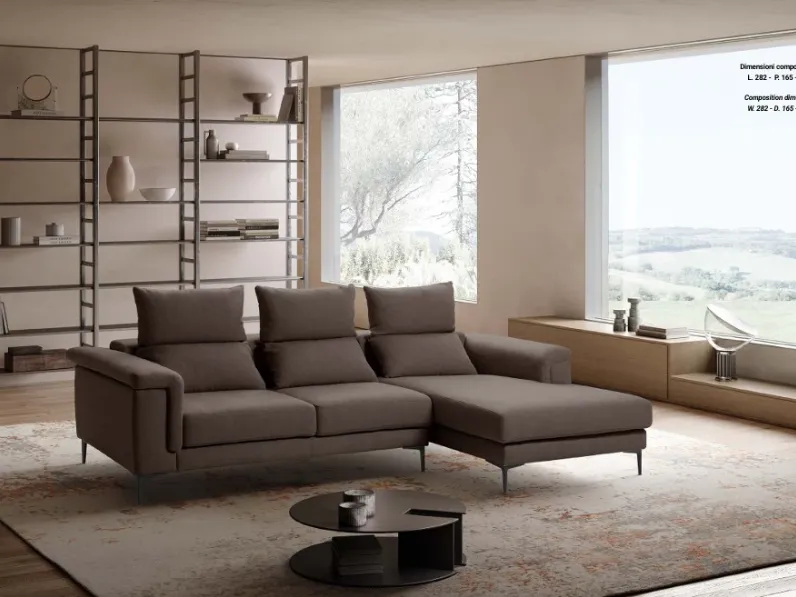 Divano Con penisola Keira 282 x 165 Exc� in Offerta Outlet a 2732 Euro