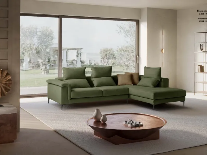 Divano Angolare Keira 302 x 204 Exc� in Offerta Outlet a 3045 Euro