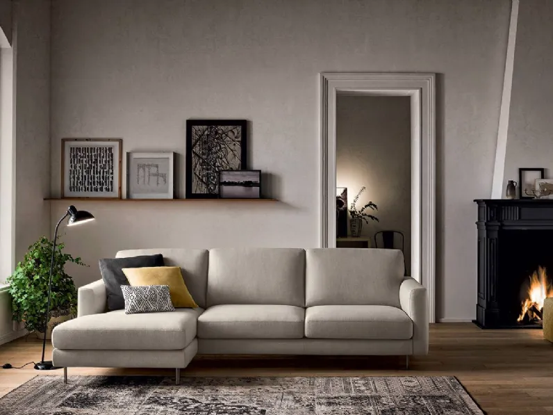 Divano KENDAL Felis con penisola a PREZZO OUTLET