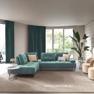 Divano moderno tessuto Joplin di Le comfort con sconto del - 35%