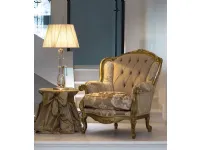 Divano lineare modello Divano leopardi foglia oro tessuto vene di Md work in offerta