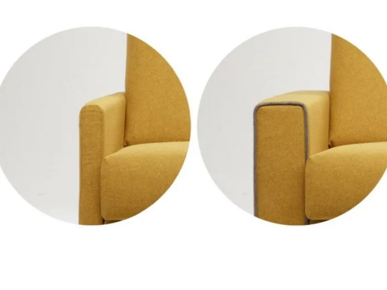 Divano Berlino plus in Tessuto Collezione esclusiva a prezzo ribassato