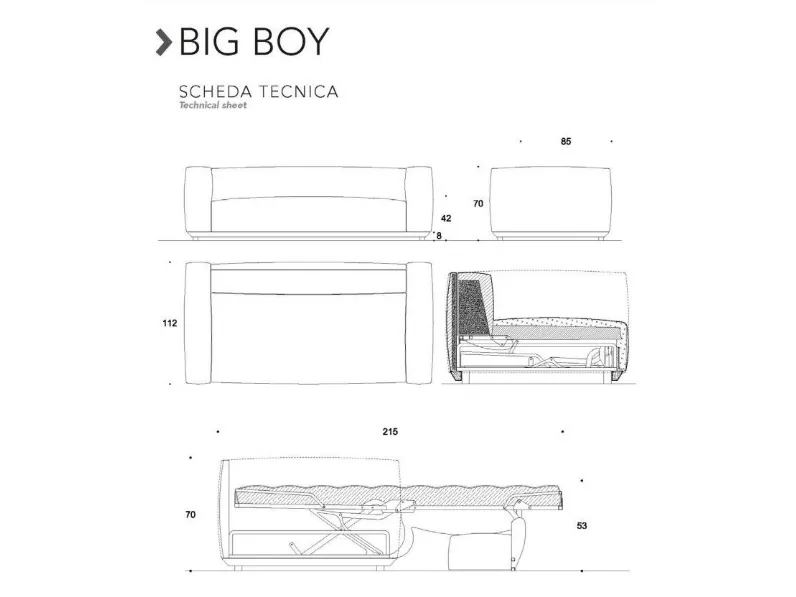 Divano letto Big boy Family bedding ad un prezzo conveniente