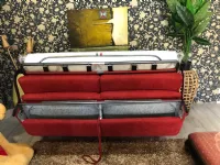 Divano letto Vitarelax in Offerta Outlet. Tessuto misto piuma.