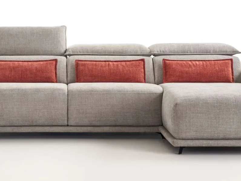 Divano Divano letto venezia con penisola Hoppl� a PREZZO OUTLET scontato del 40%