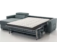 Divano Divano letto roma con penisola tessuto in poliuretano  Hoppl� in Offerta Outlet