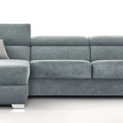 Divano Divano letto roma con penisola tessuto in poliuretano  Hoppl� in Offerta Outlet