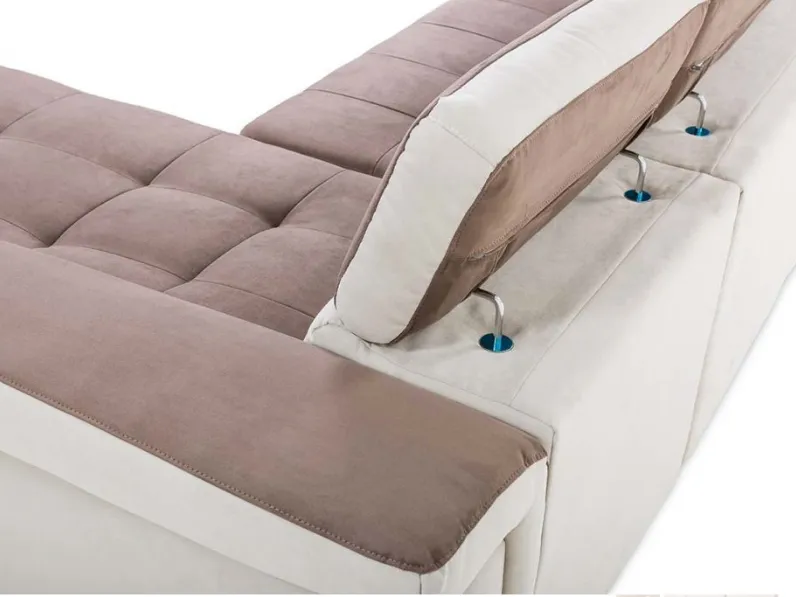 Divano con letto e penisola contenitore vai colori  Md work in OFFERTA - 48%