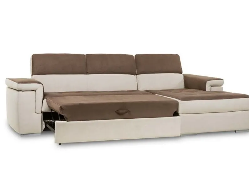Divano con letto e penisola contenitore vai colori  Md work in OFFERTA - 48%