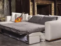 Divano letto Divano letto con penisola piuma  italia Md work PREZZI OUTLET