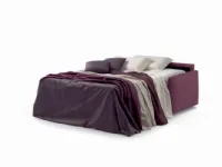 Divano letto ecopelle in misto piuma  Samoa in Offerta Outlet