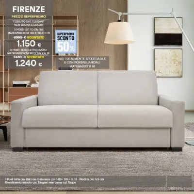 Divano letto Firenze Sofangel: con uno SCONTO ESCLUSIVO del 50%