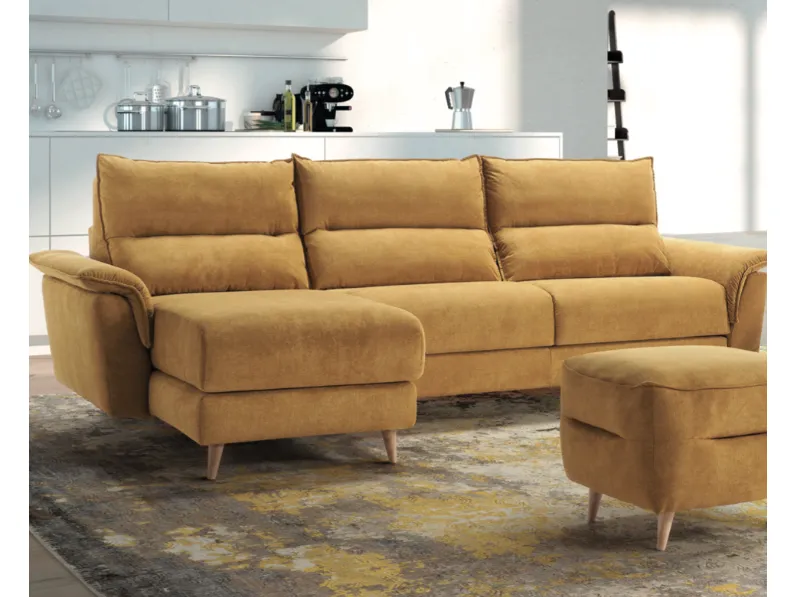Divano letto Mottes selection in tessuto. Prezzo ribassato!