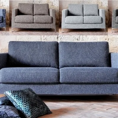 Divano letto tessuto in misto piuma  Divani store in Offerta Outlet