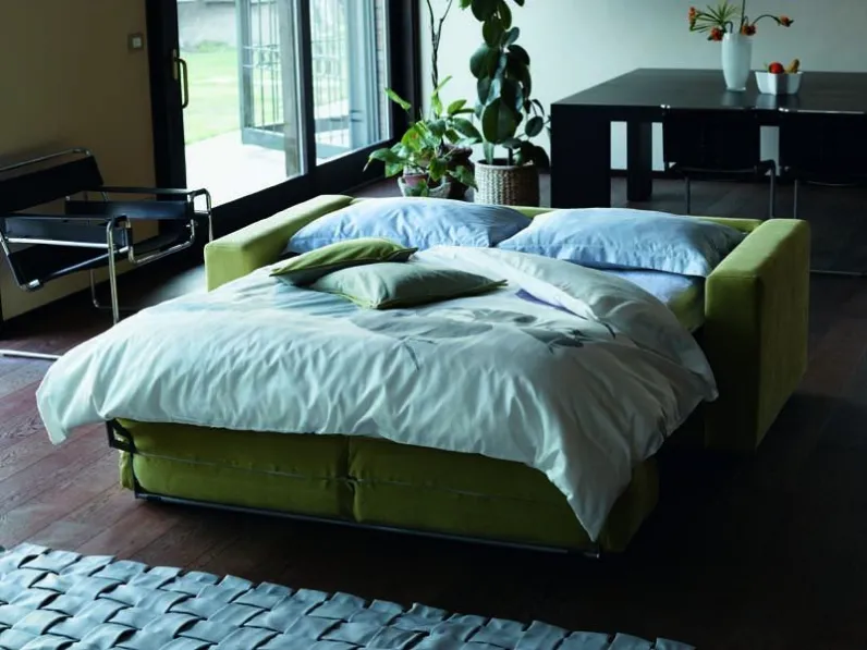 Divano letto tessuto in poliuretano  Hopplà in Offerta Outlet