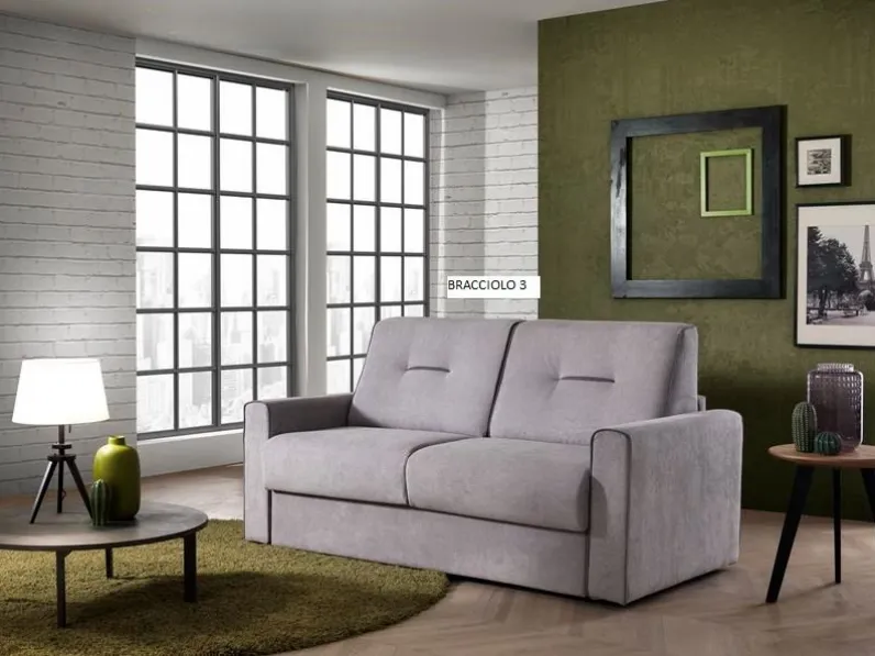 Divano letto tessuto in poliuretano  Hopplà in Offerta Outlet
