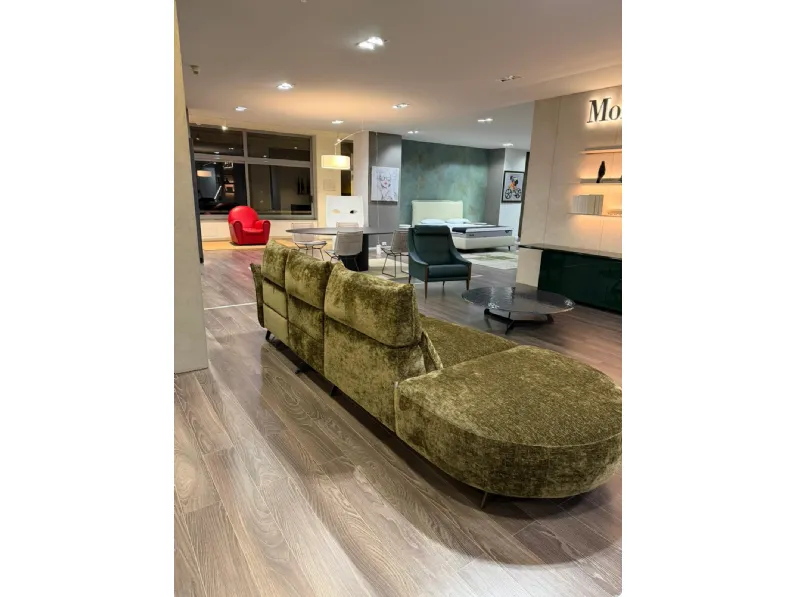 Divano moderno tessuto Levi light di Franco ferri con sconto del - 55%