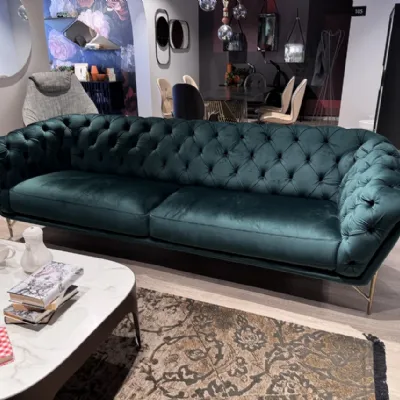 Divano lineare Cv 105 divano art nouveau Calia in Tessuto a 2900�