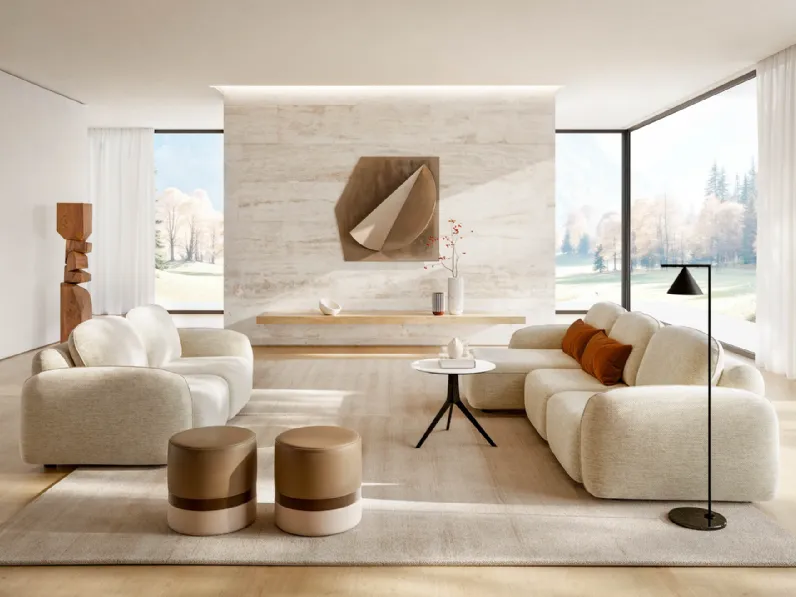 Divano in Tessuto stile design modello Divano susa scontato - 19%