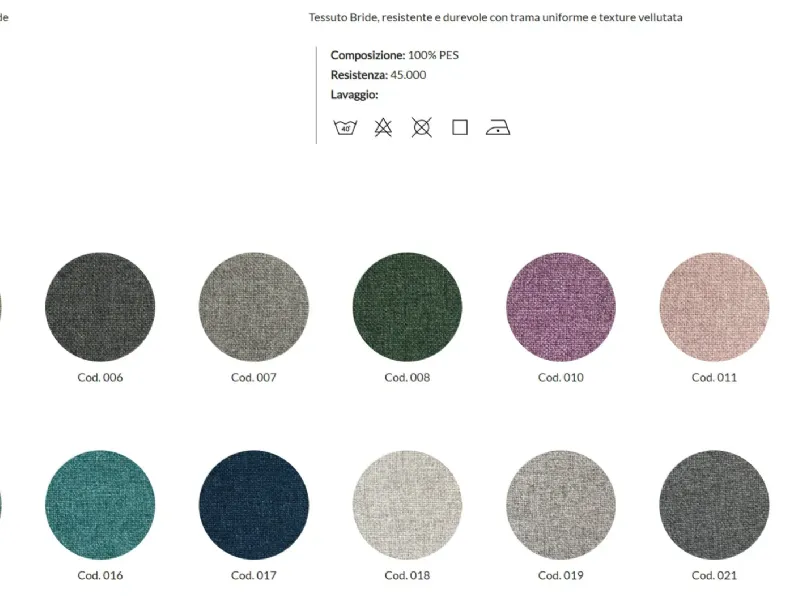 Divano in Tessuto stile design modello Divano susa scontato - 19%