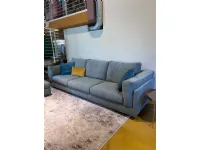 Divano Biba salotti Divano zeno con pouff  PREZZI OUTLET sconto 30%