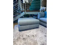 Divano Biba salotti Divano zeno con pouff  PREZZI OUTLET sconto 30%