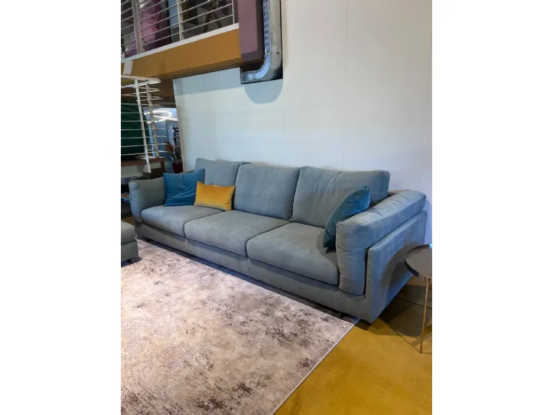 Divano zeno con pouff  Biba salotti a PREZZO OUTLET scontato del 30%