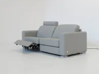 Divano Dynamic rcl sx 210 cm pelle in poliuretano  Doimo salotti in Offerta Outlet