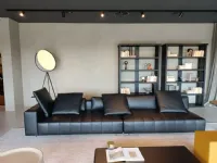 Divano Lineare in Pelle non sfoderabile  Freeman tailor di Minotti 
