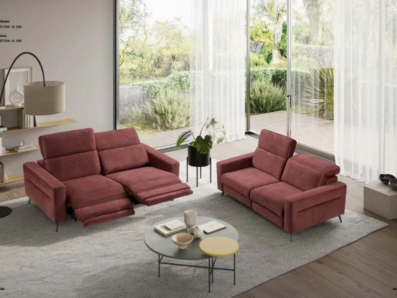 Divano moderno tessuto Kenzie 188 x 154  di Exc� con sconto del - 22%