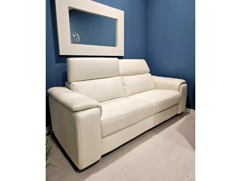 Divano Louise pelle in misto piuma  Nicoletti home a prezzo scontato