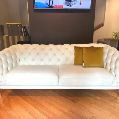 Divano Lineare Modello art noveaux cal1148 di Calia a prezzo ribassato