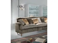 Divano Divano luxury lineare  tessuto in misto piuma  Md work a prezzo Outlet
