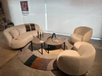 Divano da 4 posti modello Kartell lunam  di Kartell scontato