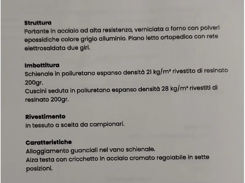 Divano Livigno Bm design a prezzo scontato
