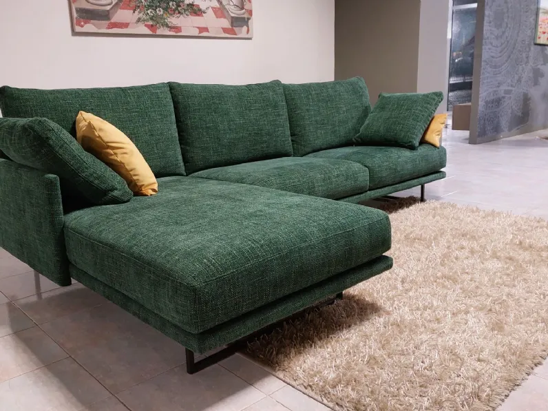 Divano con penisola Deas Lord byron PREZZI OUTLET sconto 50%