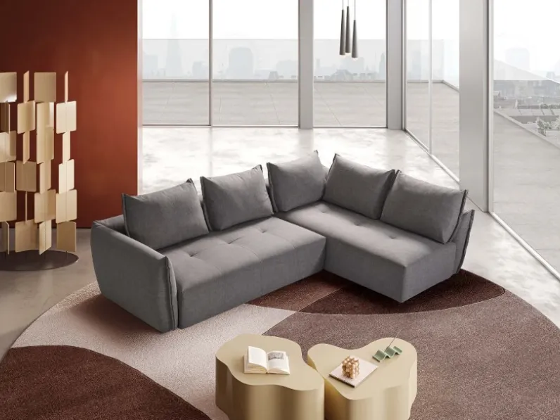 Divano Con penisola modello Lukas 292x188 di Exc� con forte sconto