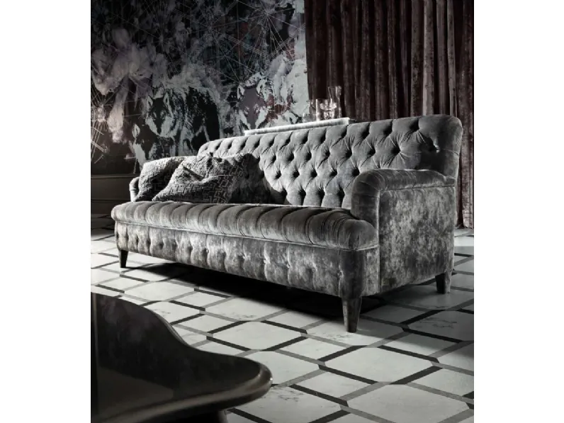 Divano Luxury memory velluto artigianale vari colori Md work OFFERTA OUTLET
