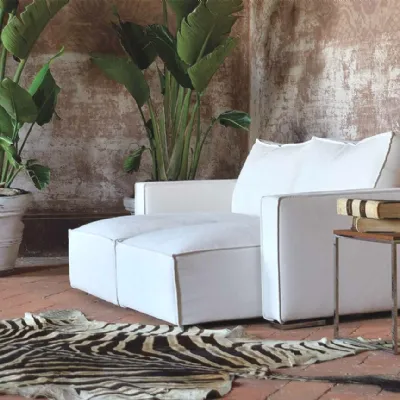 Divano Manhattan tessuto in misto piuma  Family bedding in Offerta Outlet