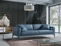 Divano in Pelle stile design modello Mas pelle scontato - 28%