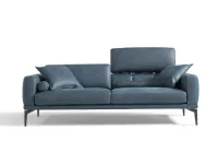 Divano in Pelle stile design modello Mas pelle scontato - 28%