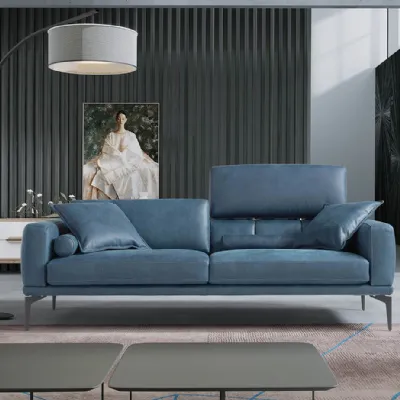 Divano in Pelle stile design modello Mas pelle scontato - 28%