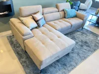 Divano moderno tessuto Divano allungabile chaise longue di Mazzoni salotti con sconto del - 35%