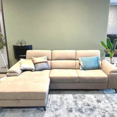 Divano moderno tessuto Divano allungabile chaise longue di Mazzoni salotti con sconto del - 35%