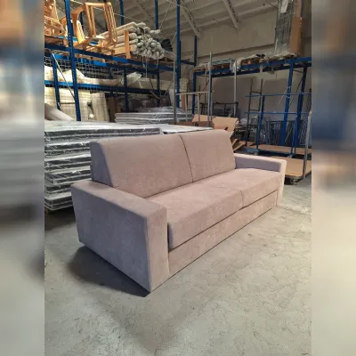 Divano Divano letto con materasso in memory pronta consegna tessuto in poliuretano  Md work in Offerta Outlet