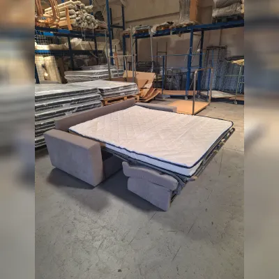 Divano Divano letto con materasso in memory pronta consegna tessuto in poliuretano  Md work in Offerta Outlet